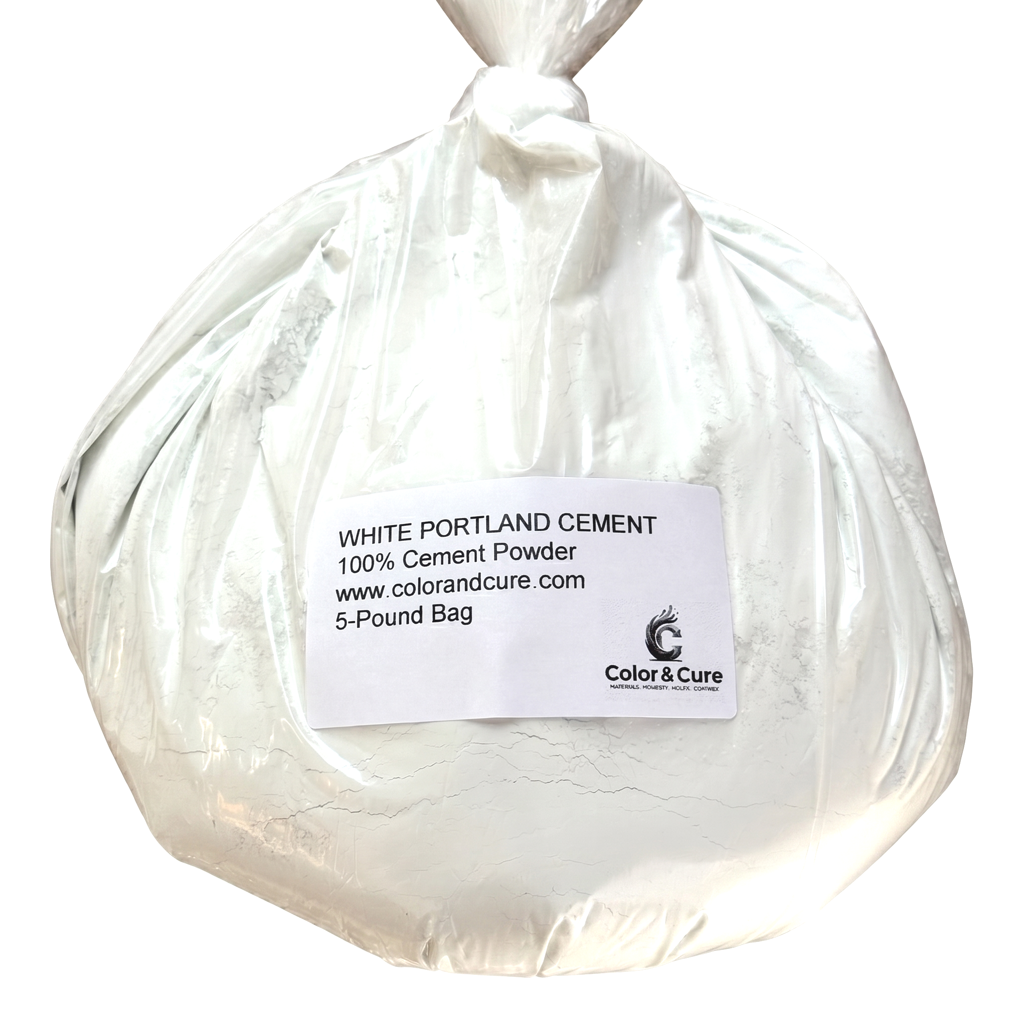 White Portland Cement 5-Pound Bag - 100% Cement Powder