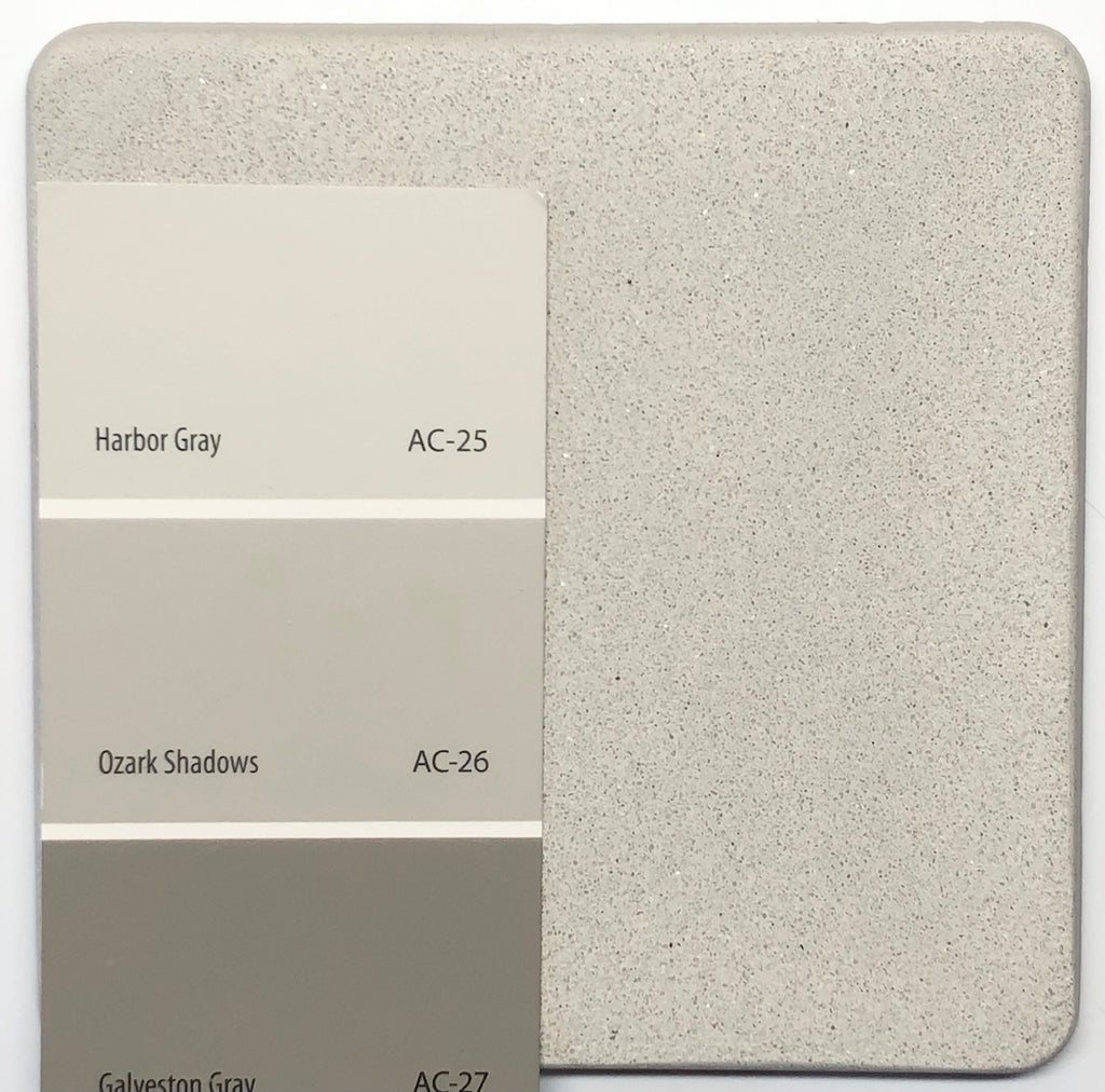 Color formulation to make AC-25 Harbor Gray in a Concrete Countertop mix