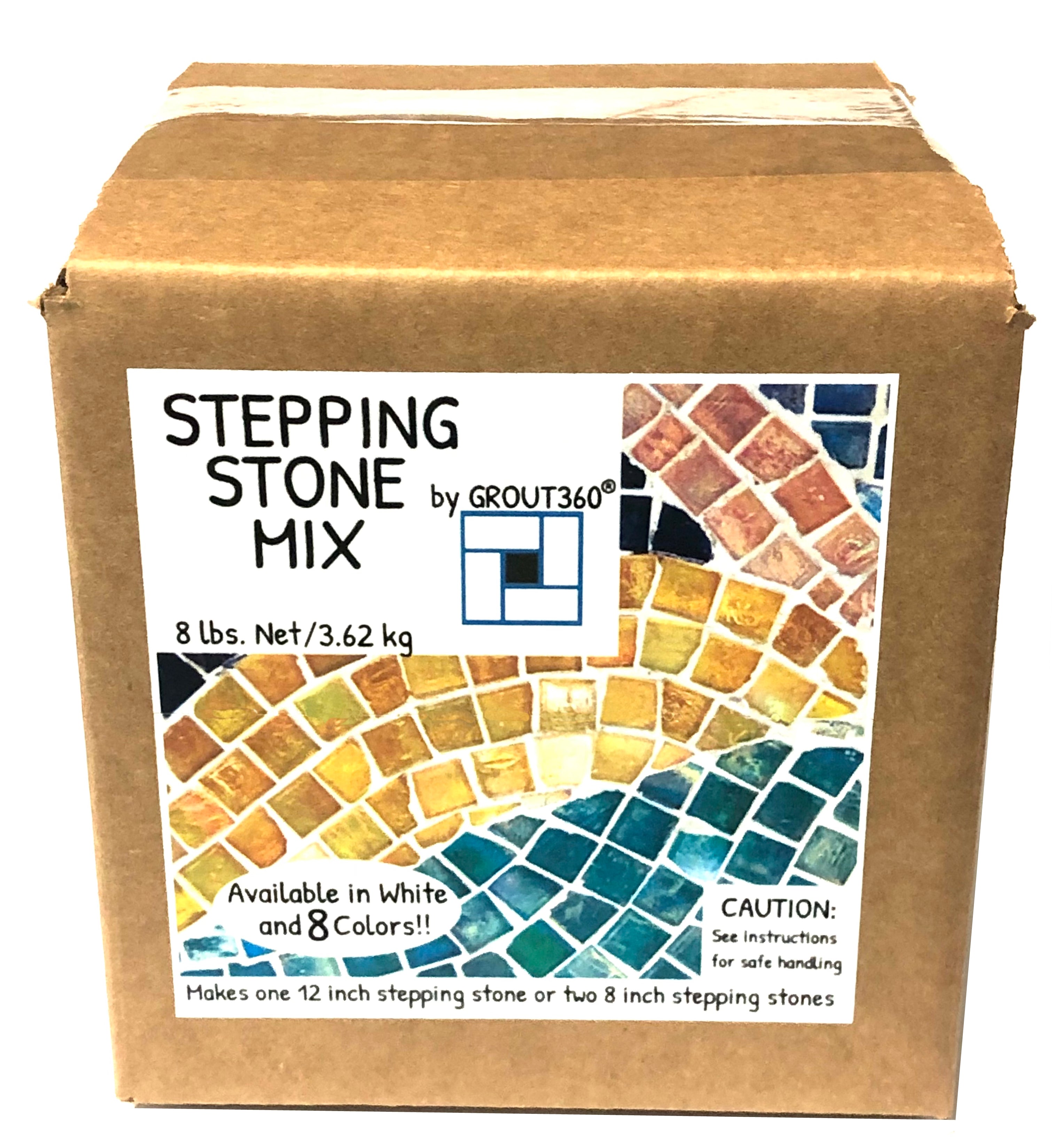 Premium White Concrete Stepping Stone & Craft Mix (8 lb. Box)
