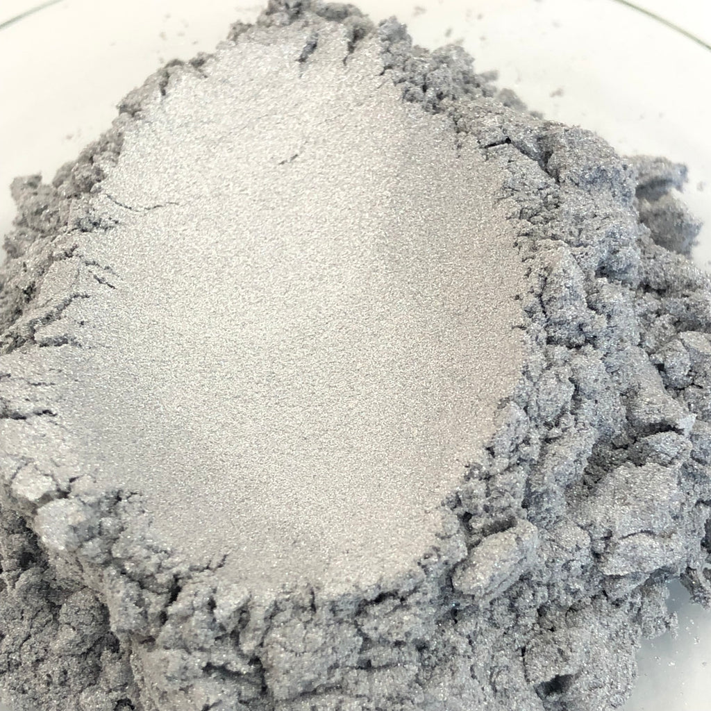 Silver Pearl Mica Powder - Pigment Shimmer Metallic Effect