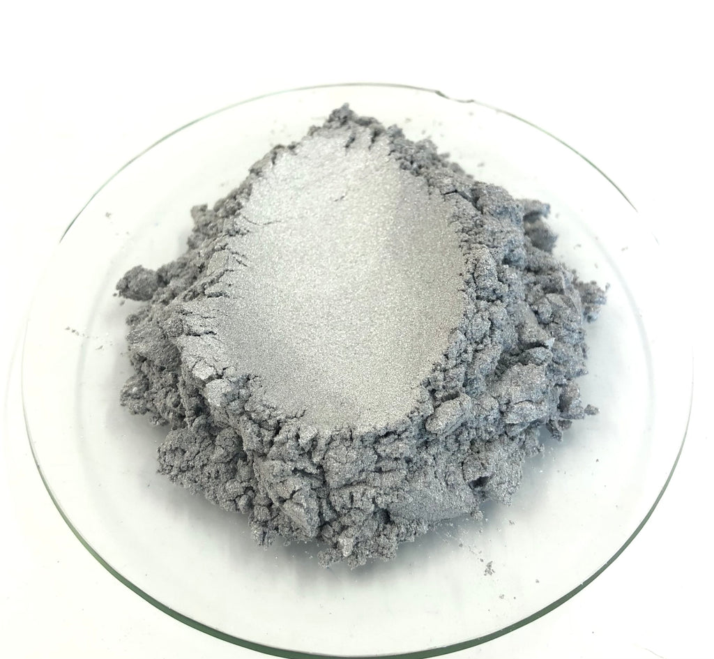 Silver Pearl Mica Powder - Pigment Shimmer Metallic Effect