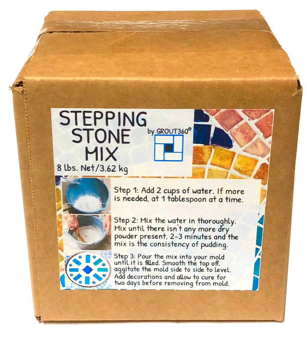 Premium White Concrete Stepping Stone & Craft Mix (8 lb. Box)