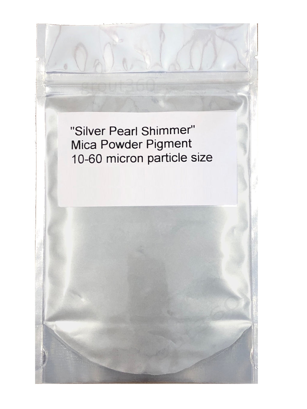 Silver Pearl Mica Powder - Pigment Shimmer Metallic Effect