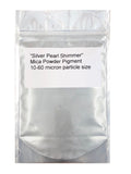 Silver Pearl Mica Powder - Pigment Shimmer Metallic Effect