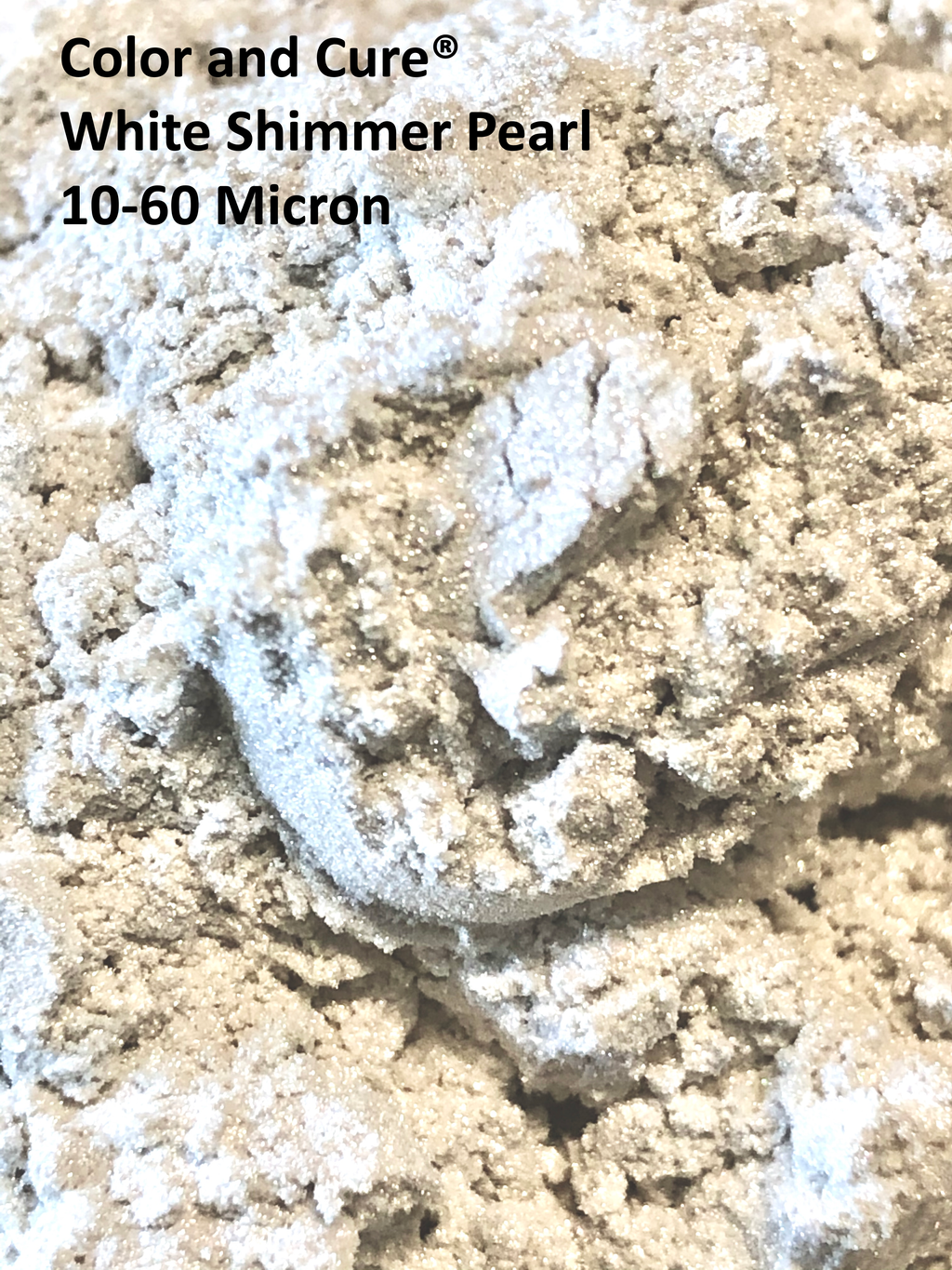 Mica Powder White Pearl Shimmer – Pure Pearlescent Pigment – 10-60 Micron