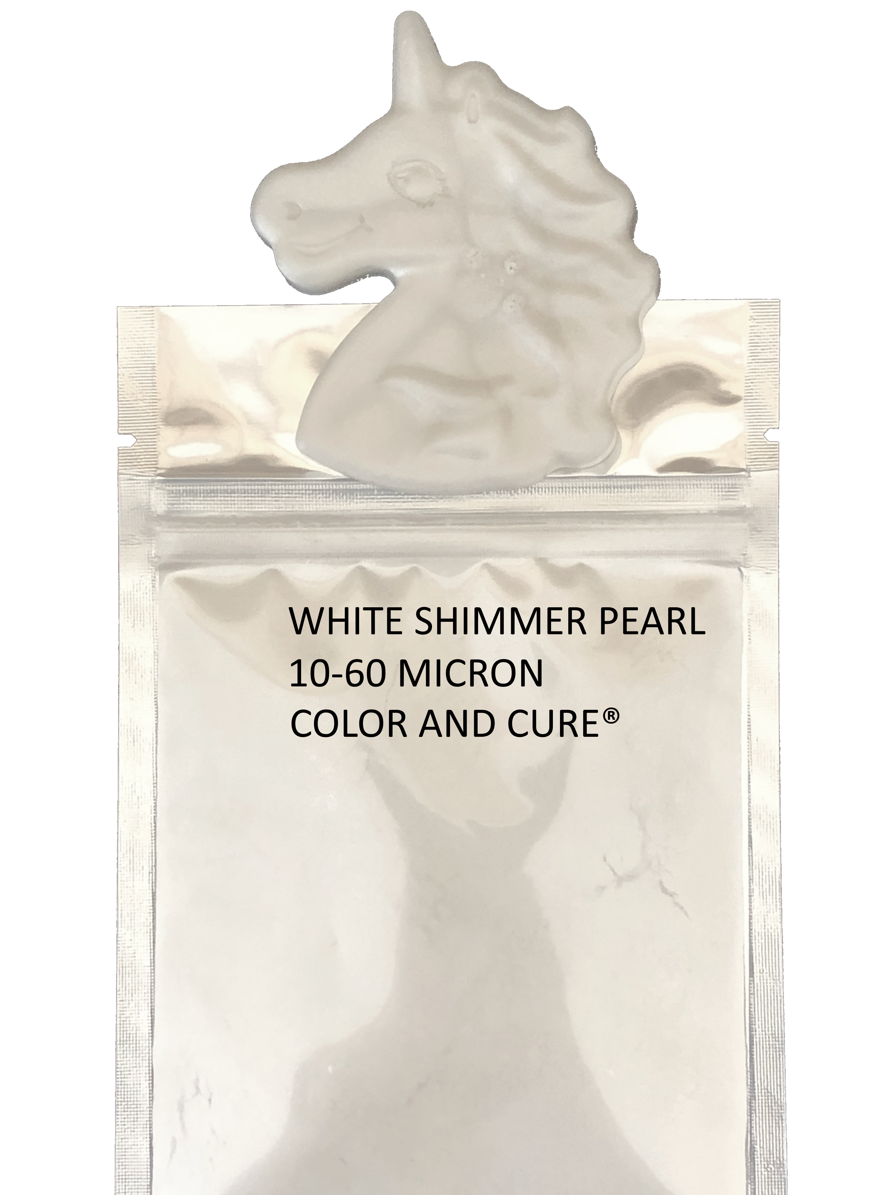 Mica Powder White Pearl Shimmer – Pure Pearlescent Pigment – 10-60 Micron