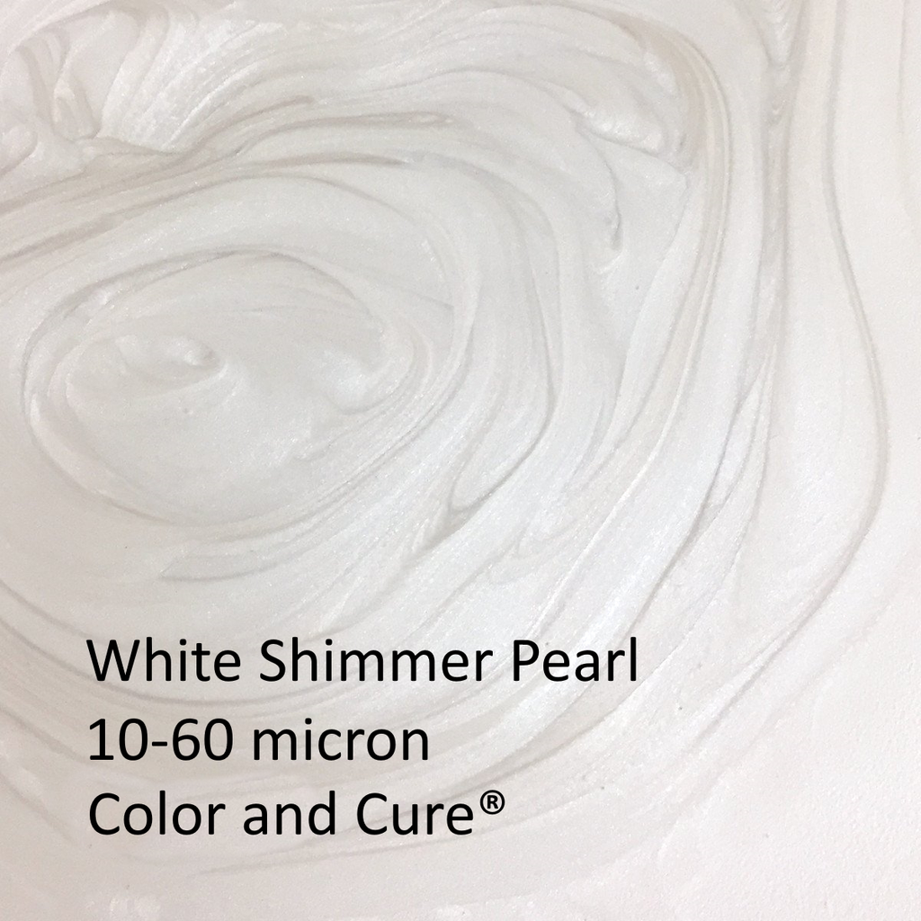 Mica Powder White Pearl Shimmer – Pure Pearlescent Pigment – 10-60 Micron