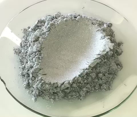 Silver Pearl Mica Powder - Pigment Shimmer Metallic Effect